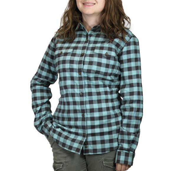 Women's CARHARTT Hamilton Stretch Flannel Button‎ Down Shirt #100714 | Size M - Picture 1 of 10